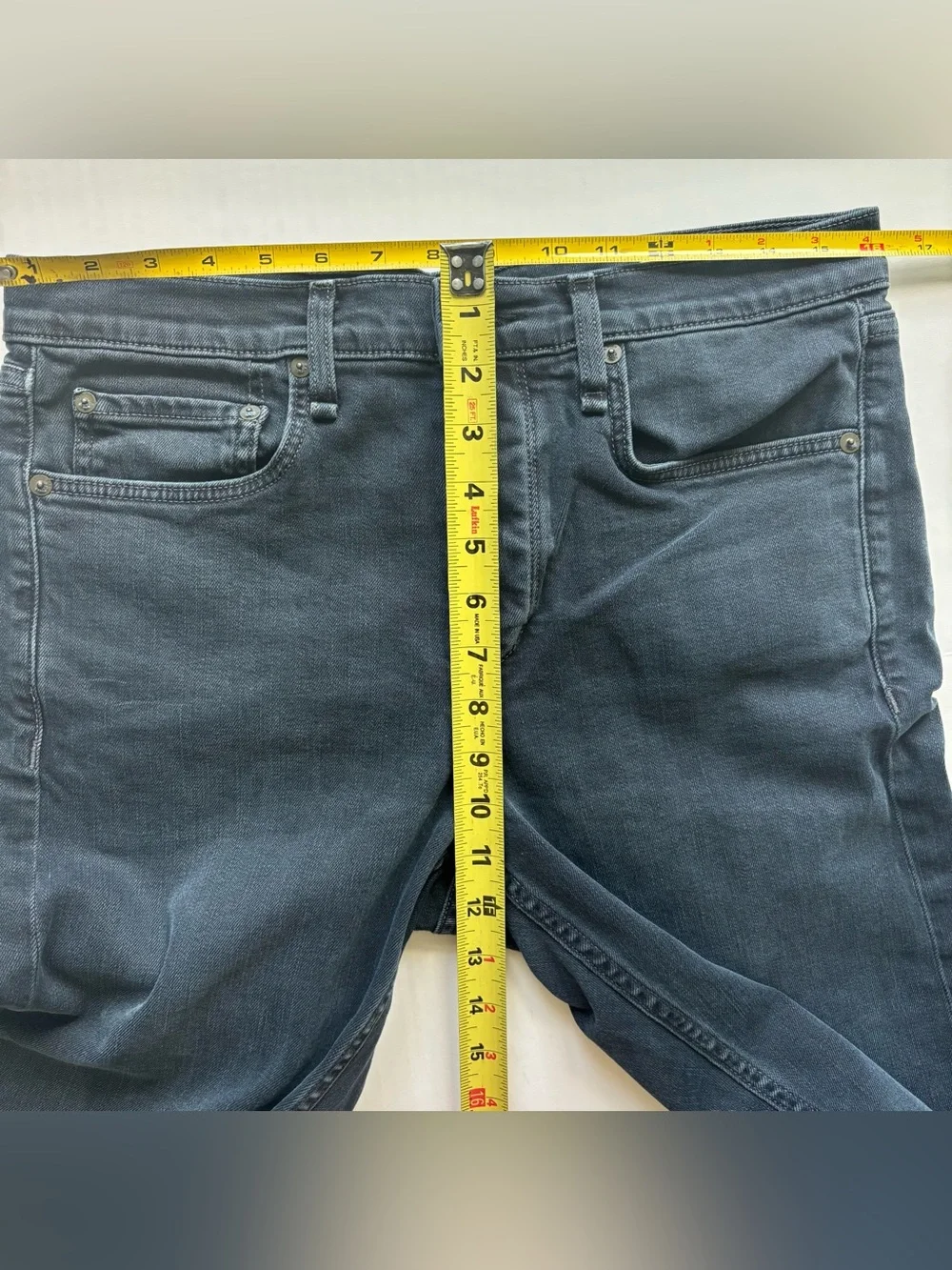 rag & bone Fit 2 Slim Men's Jeans Size 33 Minna Dark Indigo Overdye Stretch